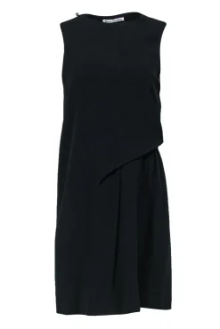 Acne Studios - Black Gathered Side Dress w/ Back Cutout Sz 4