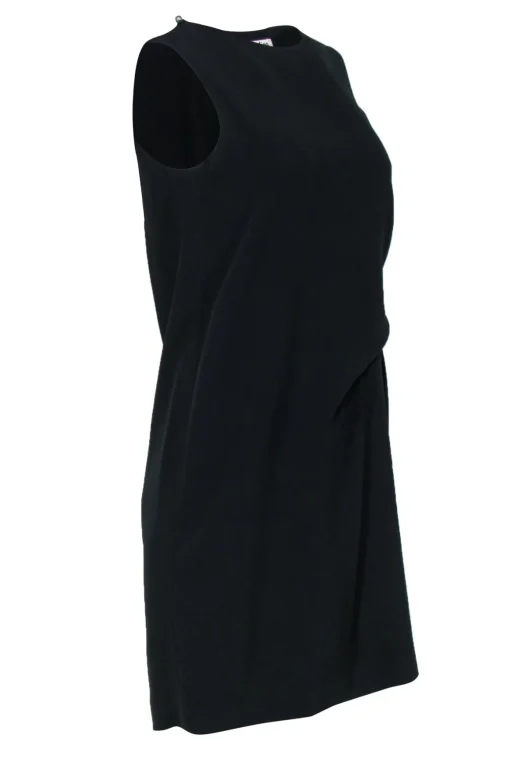 Acne Studios - Black Gathered Side Dress w/ Back Cutout Sz 4