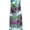 Acne Studios - Green & White Water Color Slip Dress Sz 6