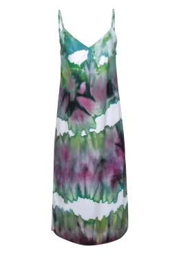 Acne Studios - Green & White Water Color Slip Dress Sz 6