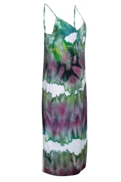 Acne Studios - Green & White Water Color Slip Dress Sz 6