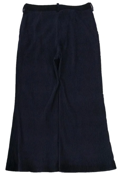 Acne Studios - Navy Velvet Pleated Trousers Sz 12
