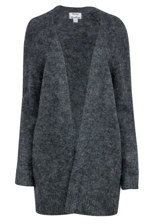 Acne Studios- Grey Knit Open Front Cardigan Sz XS