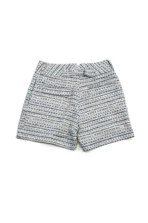 Adam Lippes - Grey & Blue Tweed Shorts Sz 4