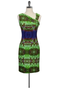 Aidan Mattox - Printed Bodycon Dress Sz 2