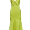Aidan Mattox - Yellow Bust Tie Maxi Gown Sz 4