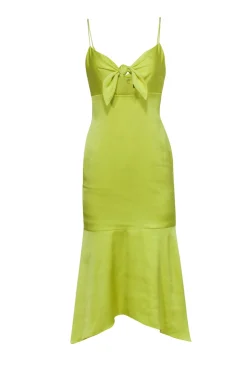 Aidan Mattox - Yellow Bust Tie Maxi Gown Sz 4
