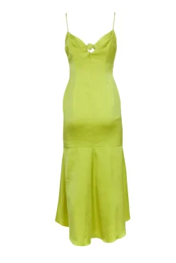 Aidan Mattox - Yellow Bust Tie Maxi Gown Sz 4