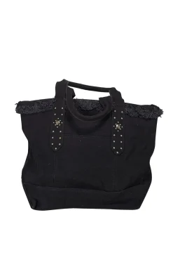Aimee Kestenberg - Black Canvas Stud Detail Tote Bag
