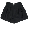 Aje - Black High-Waist Shorts w/ Braided Trim Sz 12