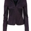 Akris Punto - Dark Purple Polka Dot Blazer Sz 4