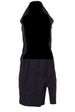Akris Punto - Dark Purple Spotted Sheath Dress Sz 4