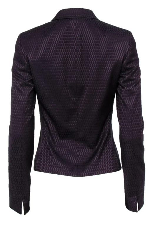 Akris Punto - Dark Purple Polka Dot Blazer Sz 4