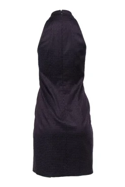 Akris Punto - Dark Purple Spotted Sheath Dress Sz 4