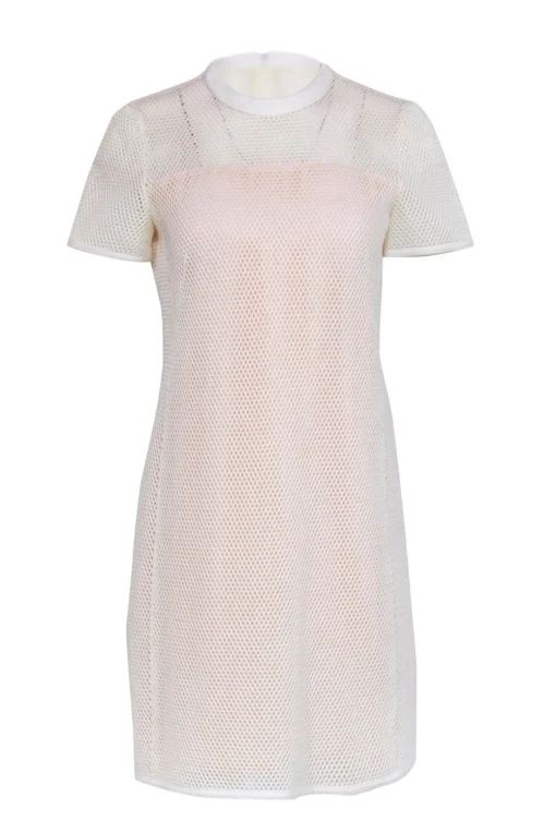 Akris Punto - Ivory Mesh w/ Blush Pink Sz 8