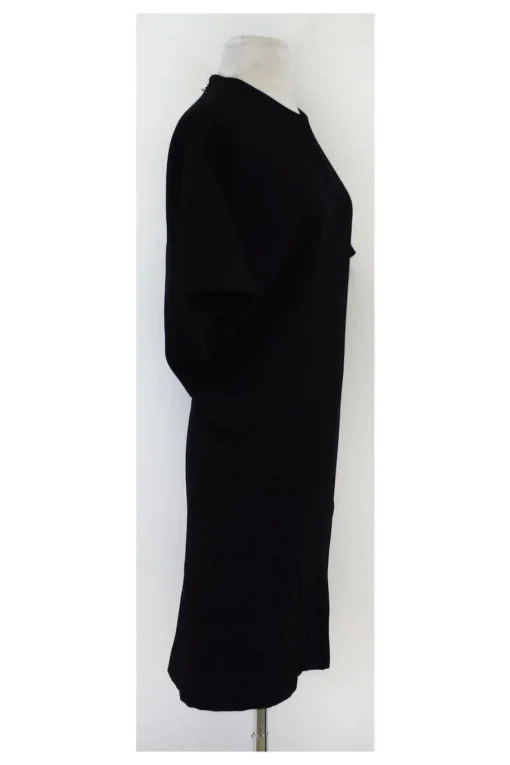Alasdair - Black Wool Batwing Dress Sz S
