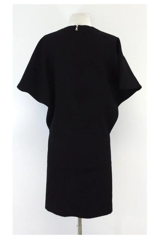 Alasdair - Black Wool Batwing Dress Sz S