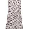 A.L.C. - Cream Silk Shift Dress w/ Filigree Print Sz 4