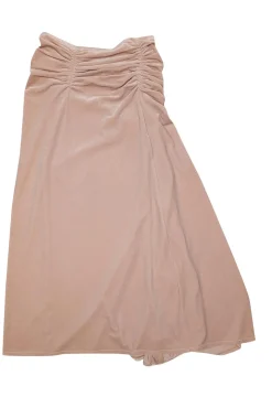A.L.C. - Pastel Blush Pink Velvet Ruched Midi Skirt Sz 4
