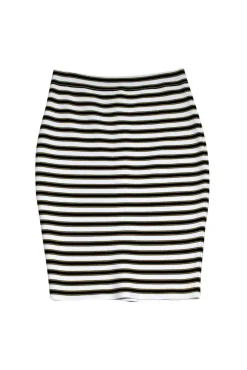 A.L.C. - White, Black & Yellow Bandage Skirt Sz M