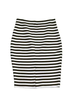 A.L.C. - White, Black & Yellow Bandage Skirt Sz M