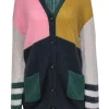 Alexa Chung - Multicolor Colorblocked Knit Cardigan Sz M