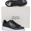 Alexander McQueen - Black Leather Lace Up Sneakers Sz 7.5
