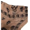 Alexander McQueen - Mauve & Black Skull Print Scarf
