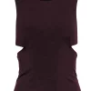 Alexander Wang - Maroon Cutout Tank Top Sz S