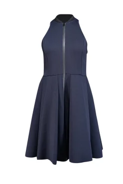 Alexander Wang - Navy Zipper Front Scuba Knit Dress Sz M