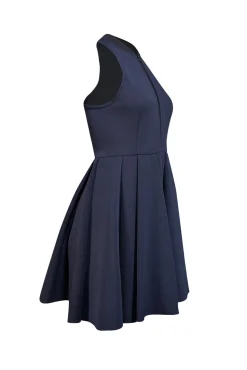 Alexander Wang - Navy Zipper Front Scuba Knit Dress Sz M