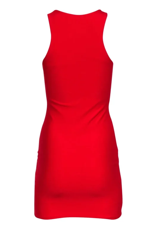 Alexander Wang - Red Slink Sleeveless Bodycon Dress Sz S