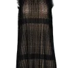 Alexis - Black Pleated Lace Shift Dress Sz XS