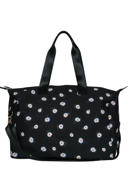 Alice & Olivia - Black Daisy Print Duffle Bag