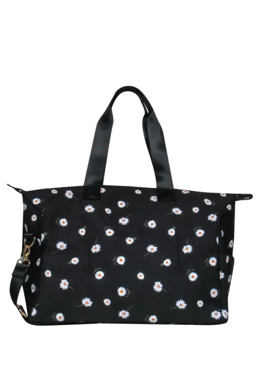 Alice & Olivia - Black Daisy Print Duffle Bag