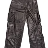 Alice & Olivia - Black Faux Leather Cargo Pants Sz 8