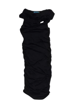 Alice & Olivia - Black Ruched Bodycon Dress Sz XS
