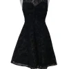 Alice & Olivia - Black Velvet & Lace Dress Sz 2