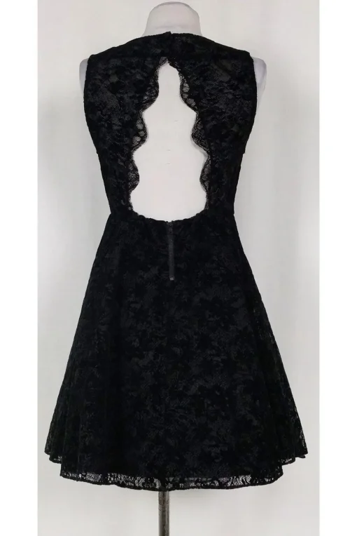 Alice & Olivia - Black Velvet & Lace Dress Sz 2