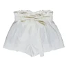 Alice & Olivia - Cream Belted Linen Shorts Sz 2
