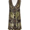 Alice & Olivia - Gold Odell Beaded Dress Sz 2