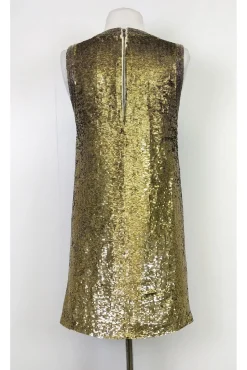 Alice & Olivia - Gold Odell Beaded Dress Sz 2