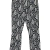 Alice & Olivia - Grey & Black Snakeskin Print High-Waist Skinny Pants Sz 2