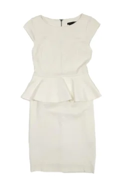 Alice & Olivia - Ivory Peplum Dress Sz 4