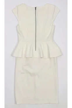 Alice & Olivia - Ivory Peplum Dress Sz 4