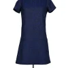 Alice & Olivia - Navy & Black Drop Waist Dress Sz 2