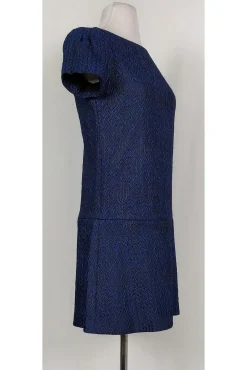 Alice & Olivia - Navy & Black Drop Waist Dress Sz 2