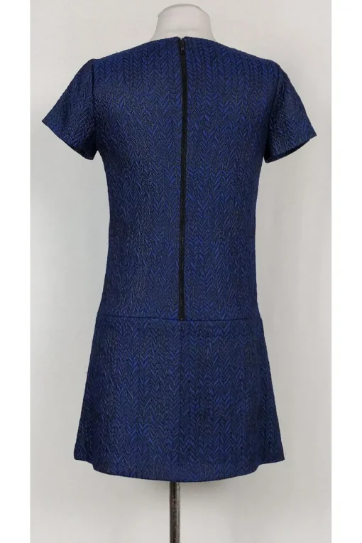 Alice & Olivia - Navy & Black Drop Waist Dress Sz 2