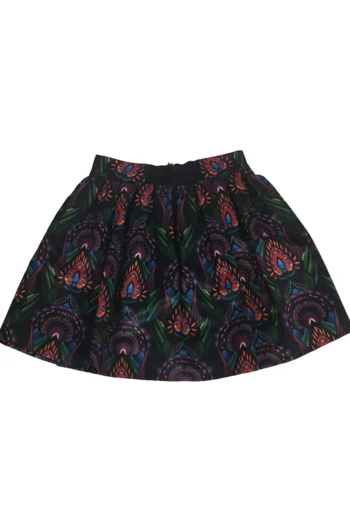 Alice & Olivia - Ombre Deco Printed Flared Skirt Sz 0