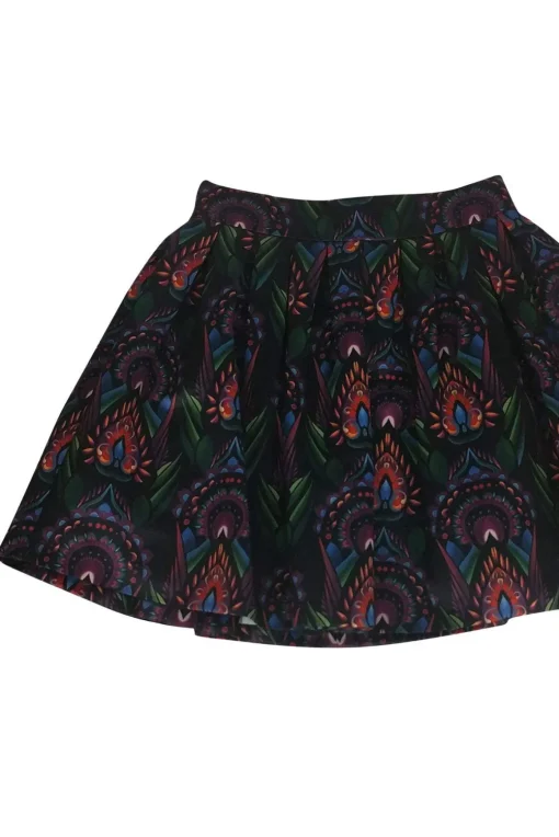 Alice & Olivia - Ombre Deco Printed Flared Skirt Sz 0